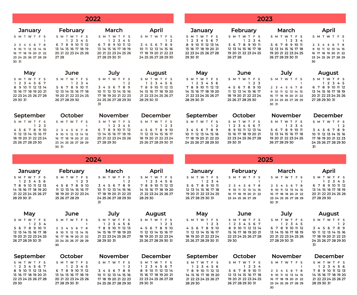 18380880 set of minimal calendars 1