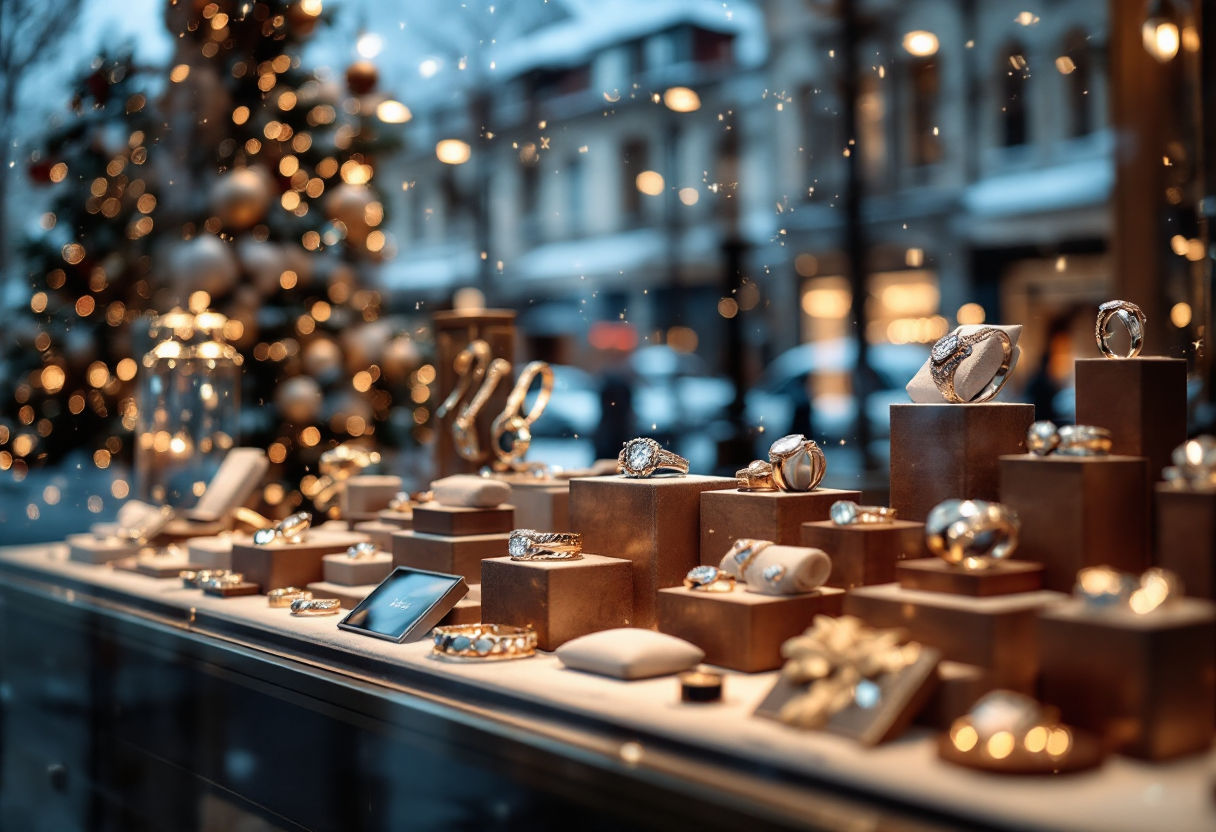 Gioielli e orologi eleganti per regali di Natale