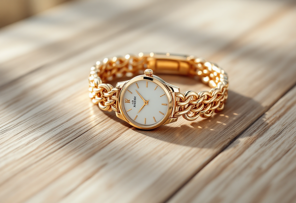 Orologio da donna con bracciale a catena elegante