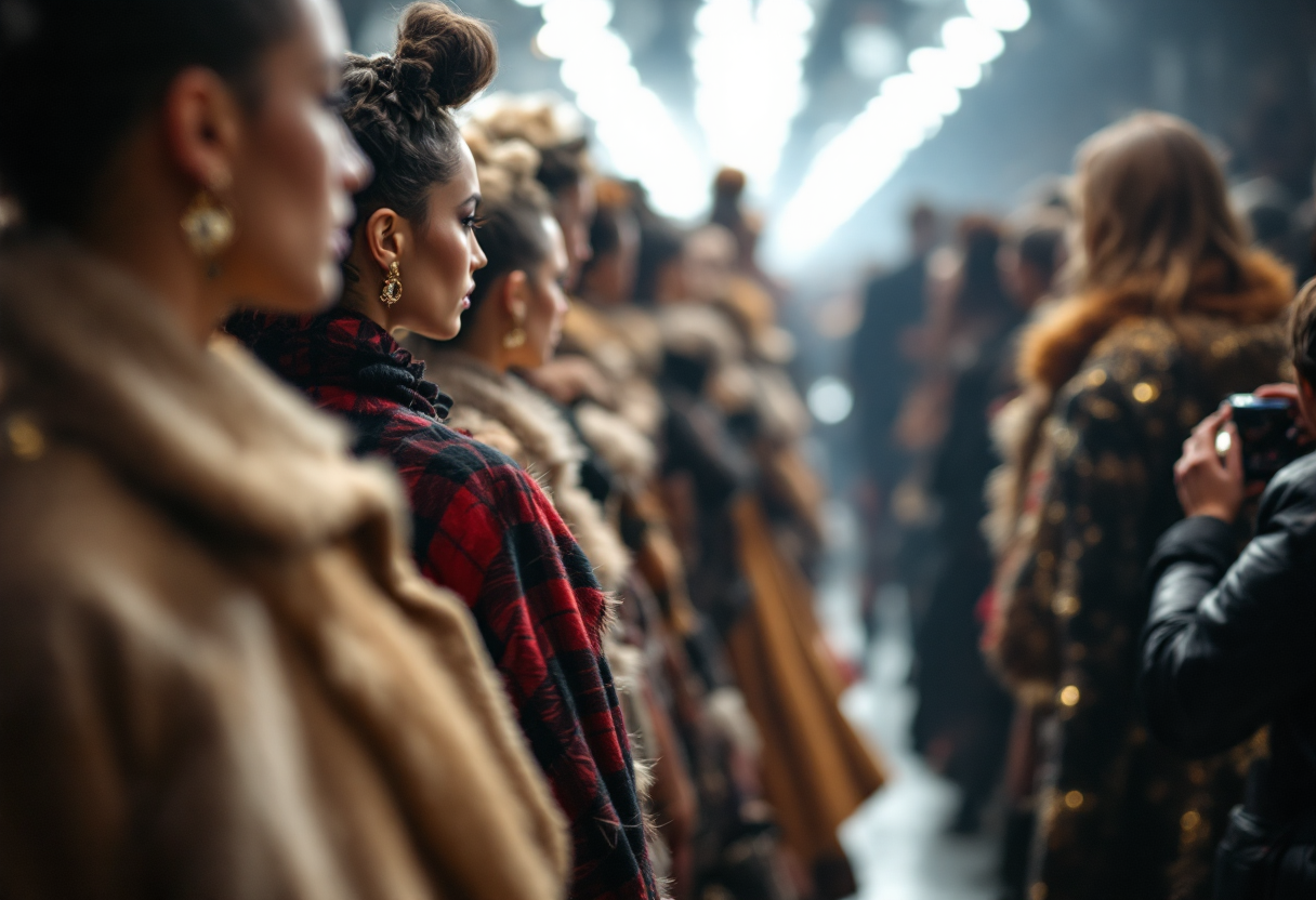 Sfilata Milano Fashion Week 2025-26 con nuove tendenze